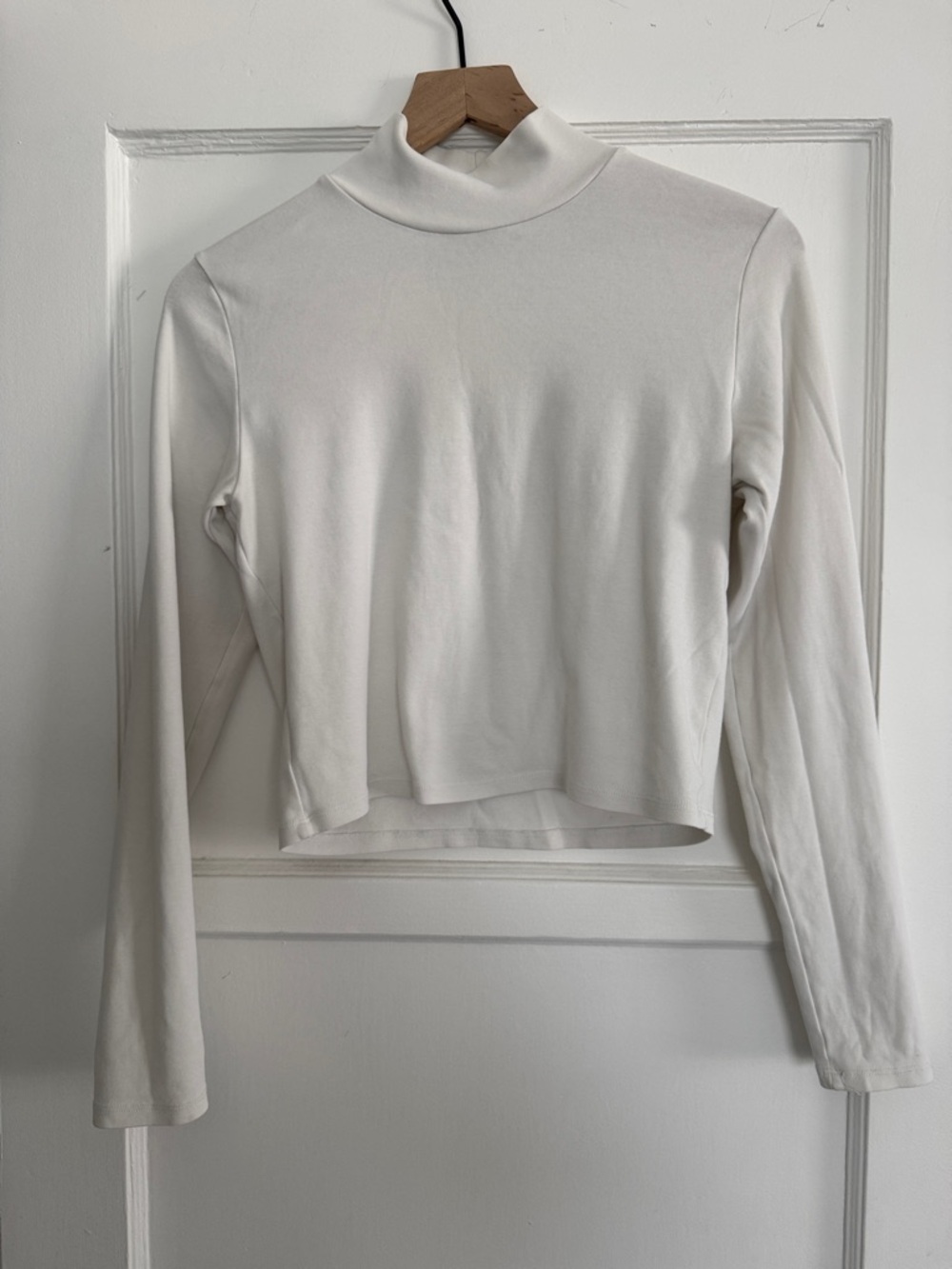 Zara Women's  Mock Neck Long Sleeve Top
